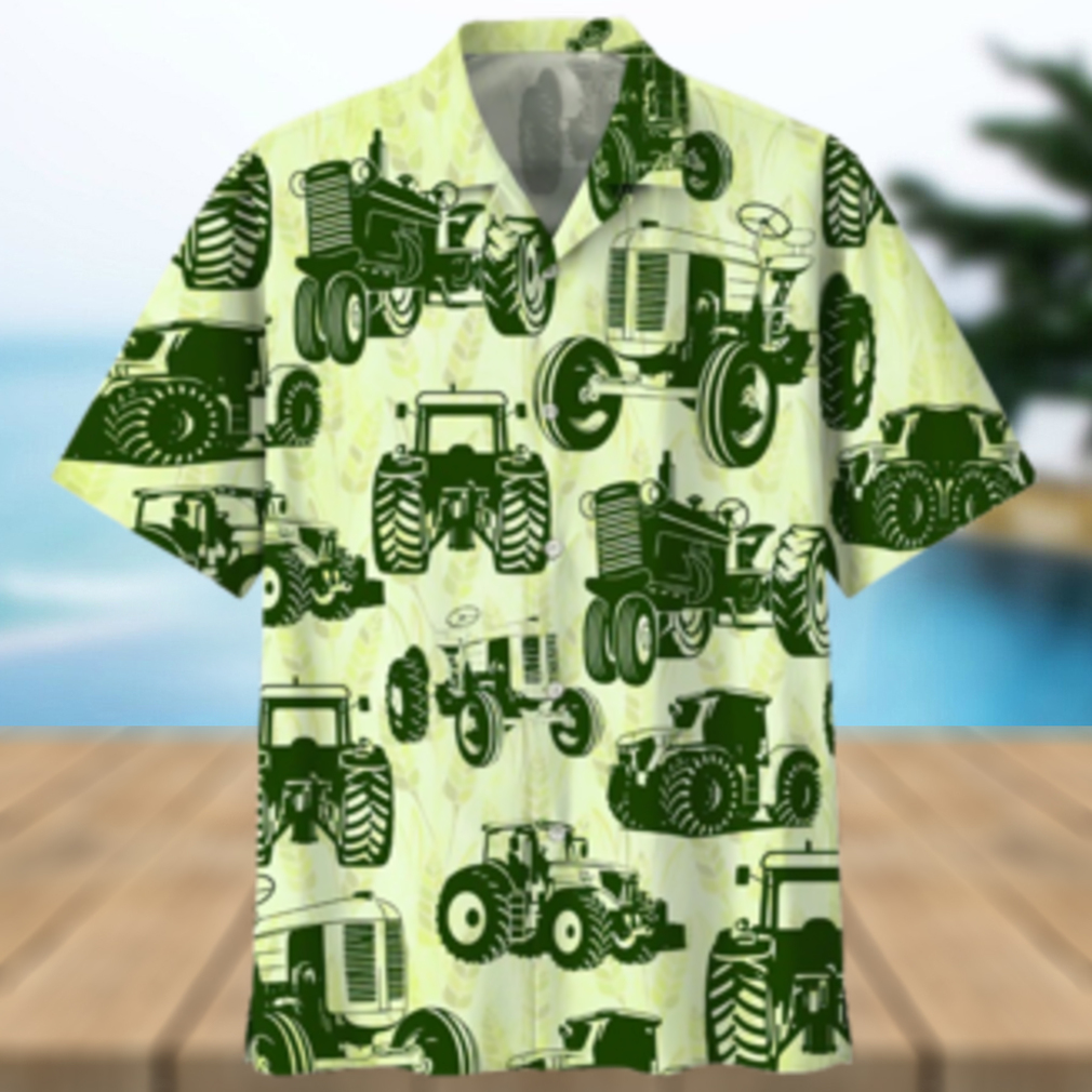 Tractor Green Unique Design Unisex Hawaiian Shirt - Limotees