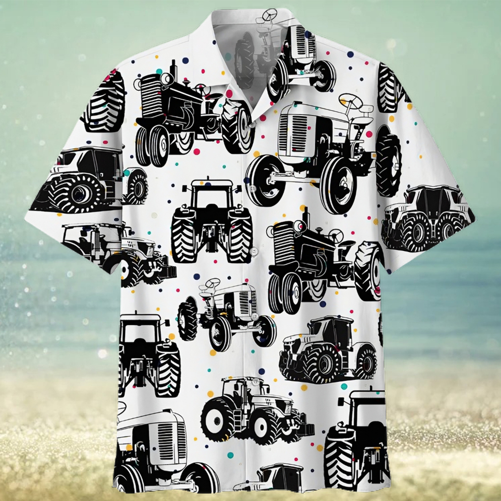 Tractor White Amazing Design Unisex Hawaiian Shirt - Limotees