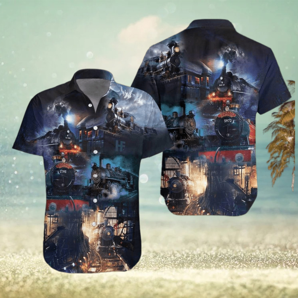 Train Locomotive Unisex Hawaiian Shirt - Limotees