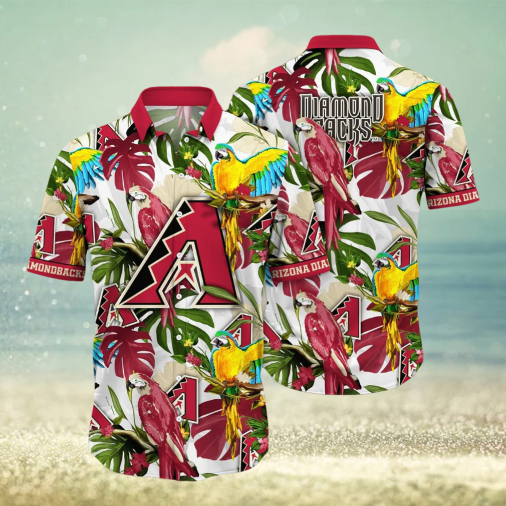 Trending MLB Arizona Diamondbacks Flower Summer Hawaiian Shirt - Limotees