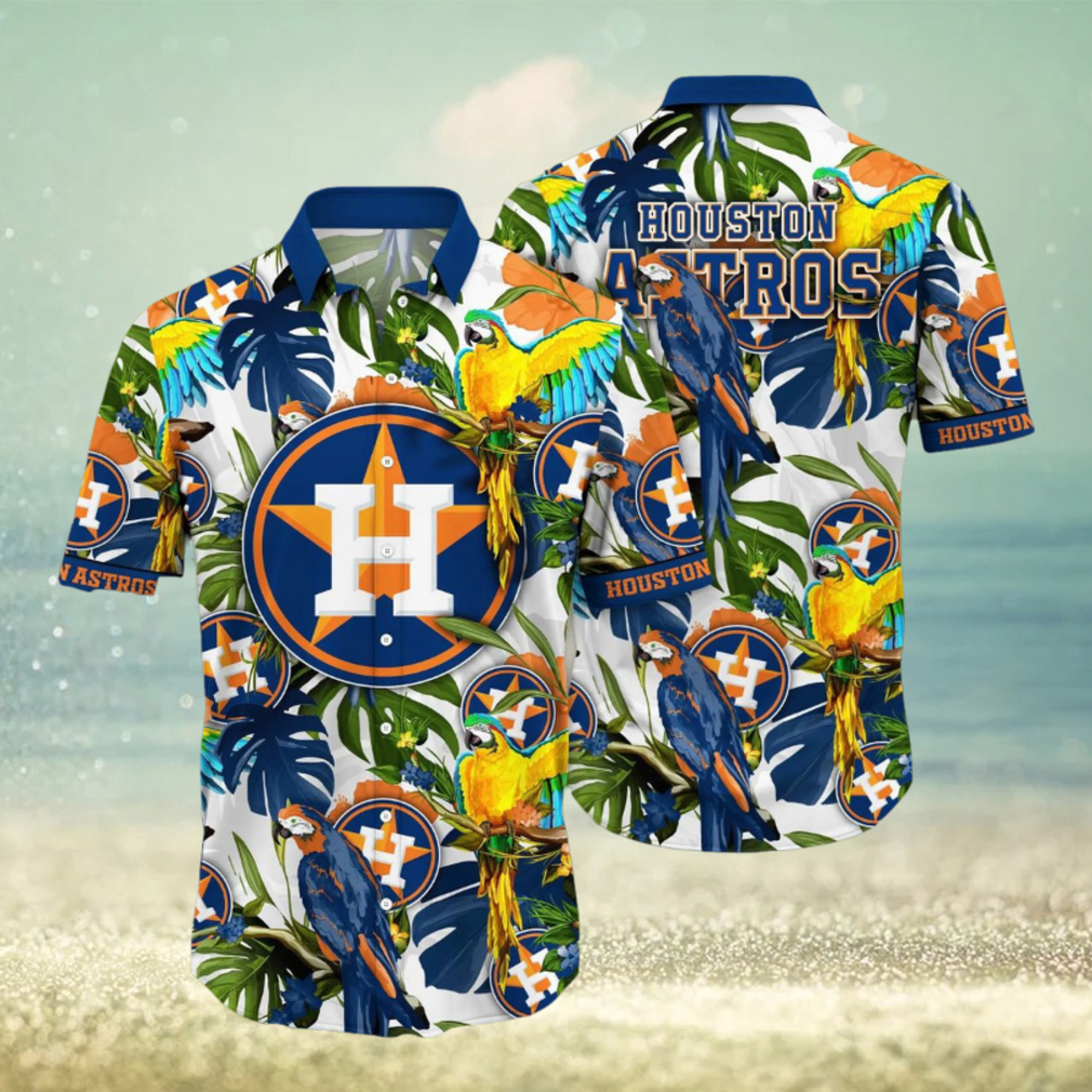 Trending MLB Houston Astros Flower Summer Hawaiian Shirt - Limotees