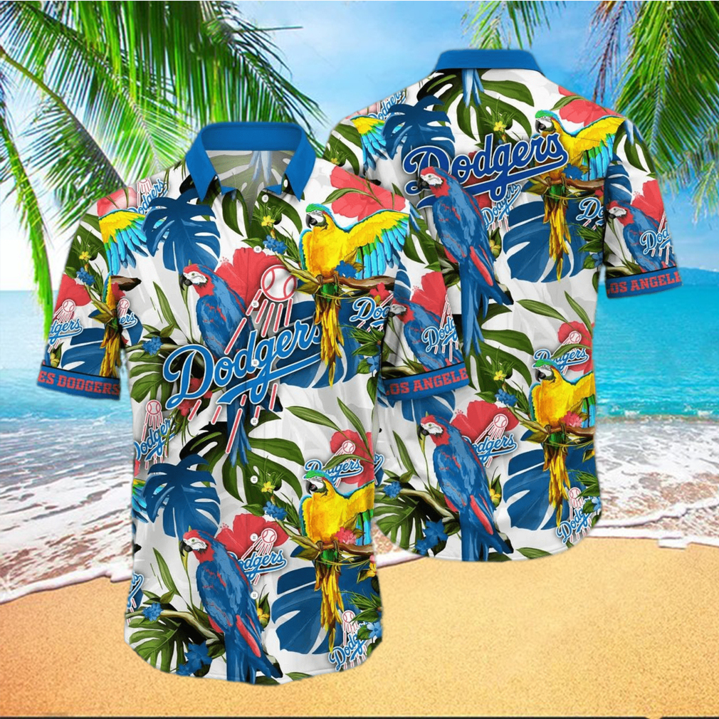 Trending MLB Los Angeles Dodgers Floral Flower Hawaiian Shirt - Limotees