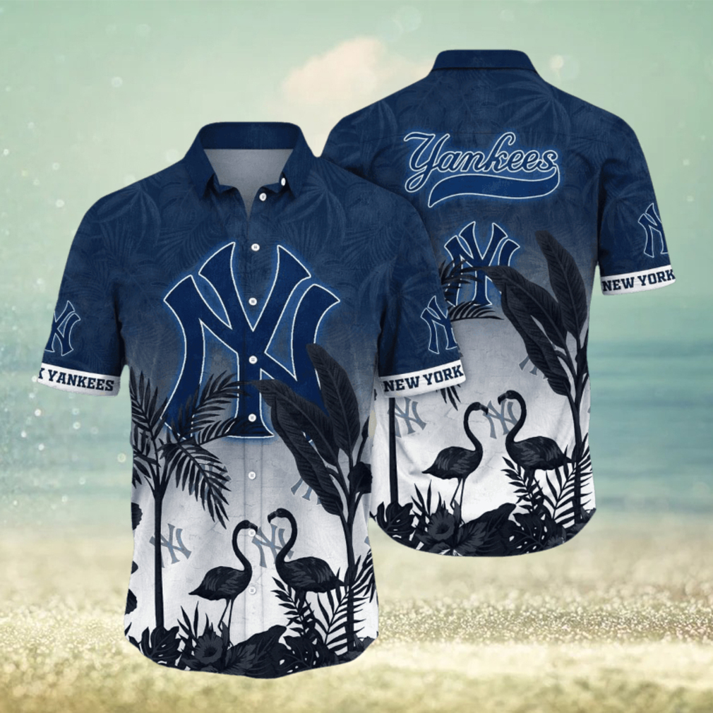 Trending MLB New York Yankees Flower Summer Hawaiian Shirt - Limotees