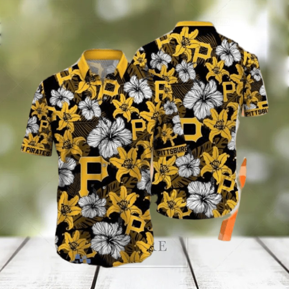 Trending Mlb Pittsburgh Pirates Tropical Hibiscus Hawaiian New Shirt For Sport Fans - Limotees