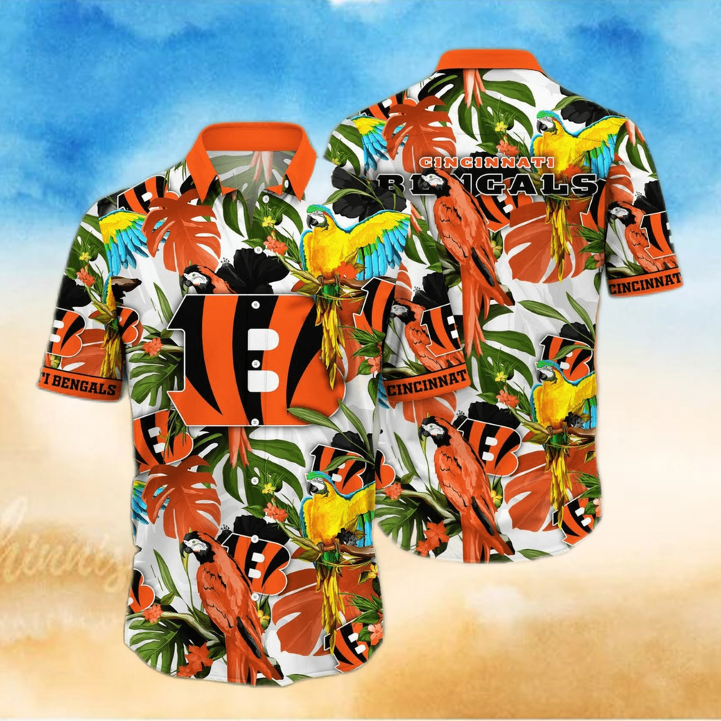 Trending NFL Cincinnati Bengals Flower Hawaiian Shirt - Limotees