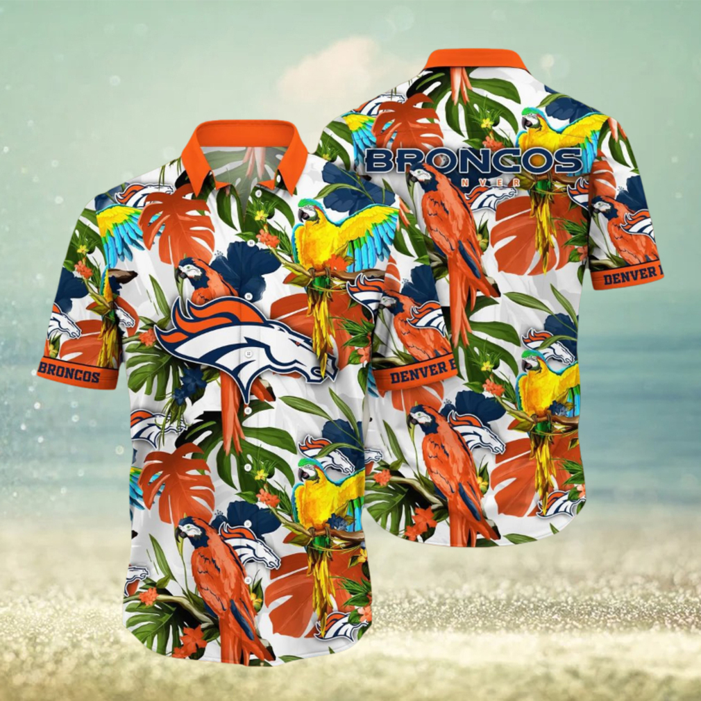 Trending NFL Denver Broncos Flower Summer Hawaiian Shirt - Limotees