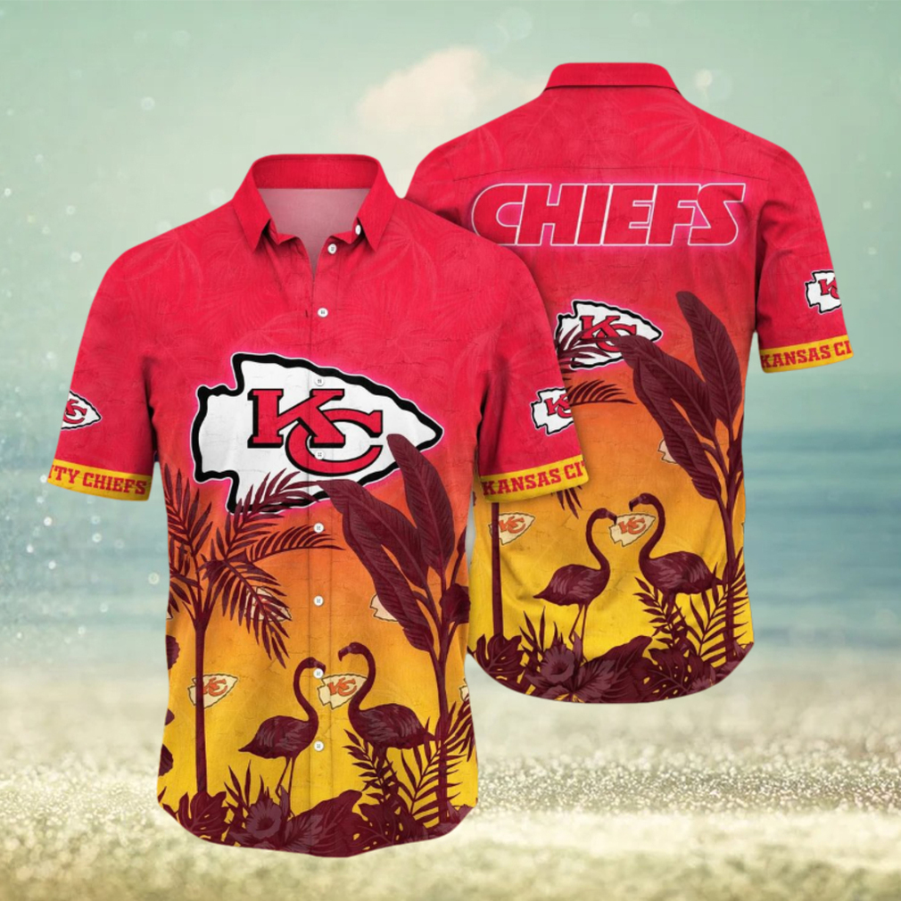 Trending NFL Kansas City Chiefs Flower Summer Hawaiian Shirt - Limotees