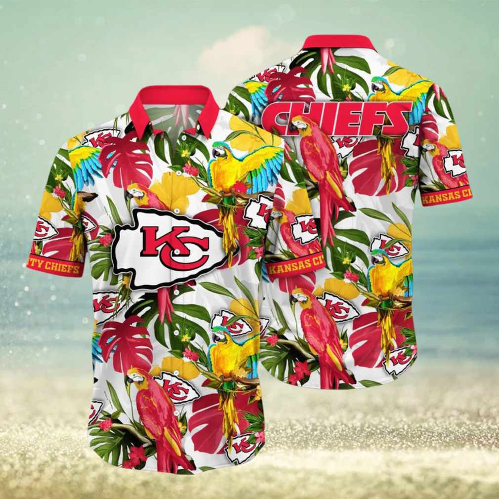 Trending NFL Kansas City Chiefs Summer Flower Hawaiian Shirt - Limotees