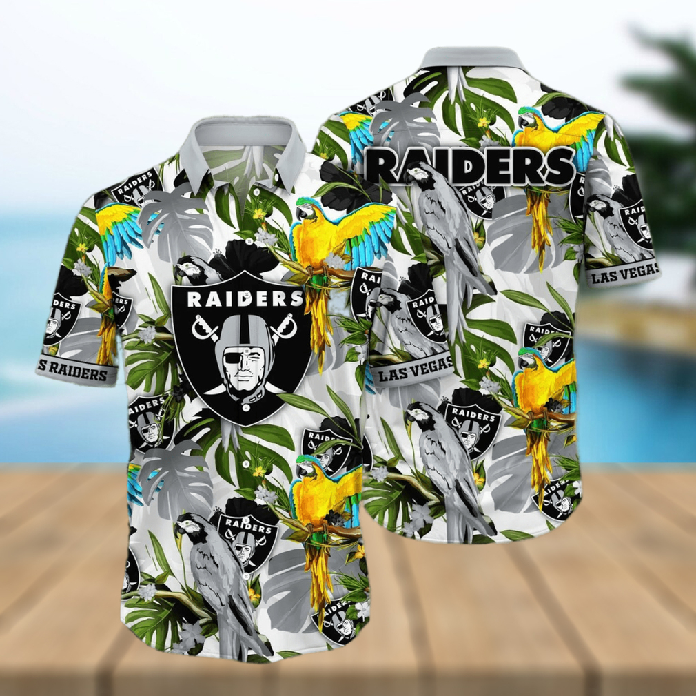 Trending NFL Las Vegas Raiders Flower Hawaiian Shirt - Limotees