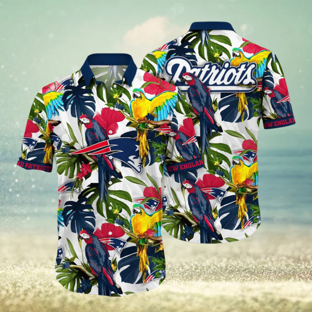 Trending NFL New England Patriots Flower Hawaiian Shirt - Limotees