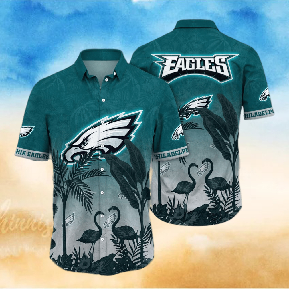 Trending NFL Philadelphia Eagles Flower Hawaiian Shirt - Limotees