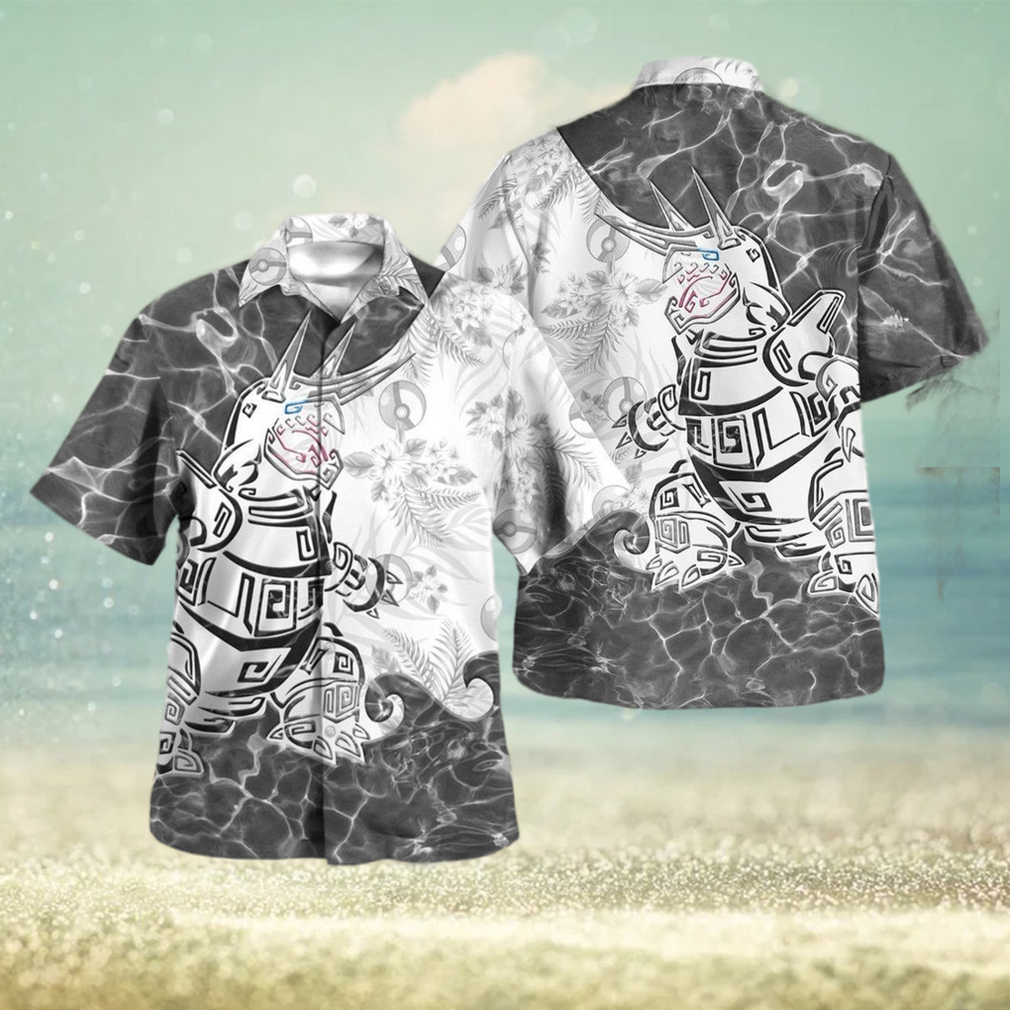 Tribal Aggron Design Hawaiian Shirt and Short - Limotees