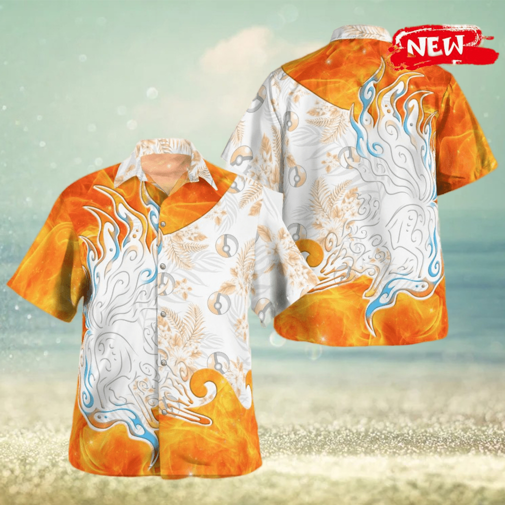 Tribal Alolan Ninetales Design Hawaiian Shirt and Short - Limotees