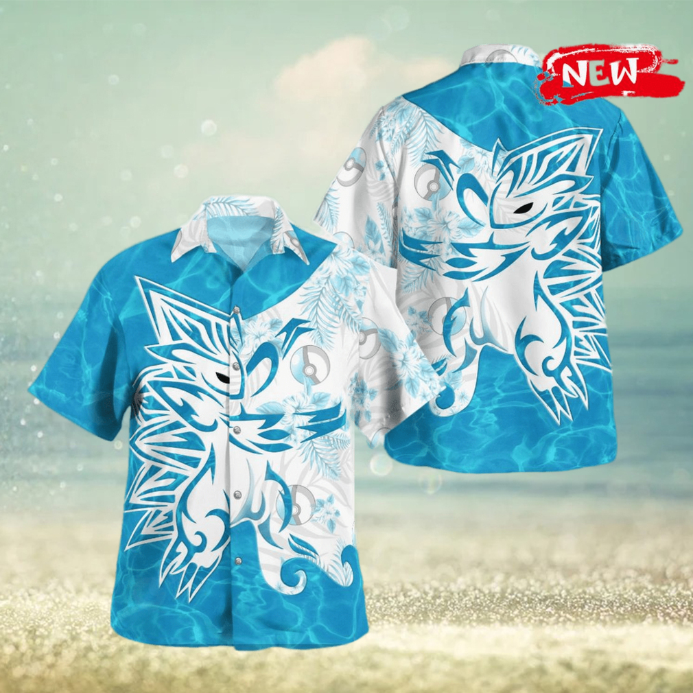 Tribal Alolan Sandslash Design Hawaiian Shirt and Short - Limotees