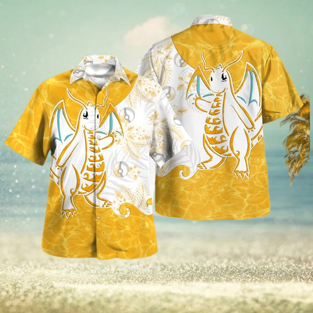 Tribal Dragonite Design Hawaiian Shirt and Short - Limotees