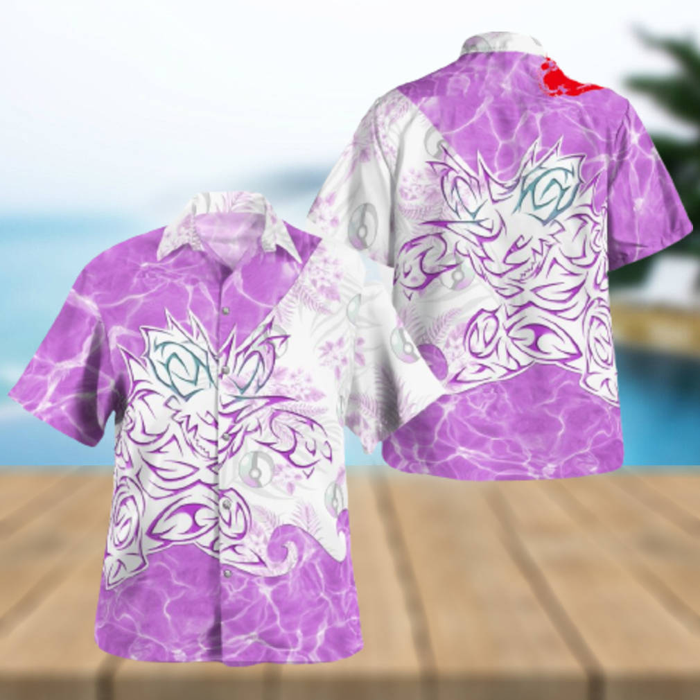 Tribal Nidoking Design Hawaiian Shirt and Short - Limotees