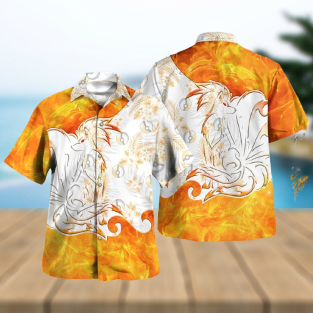 Tribal Ninetales Design Hawaiian Shirt and Short - Limotees