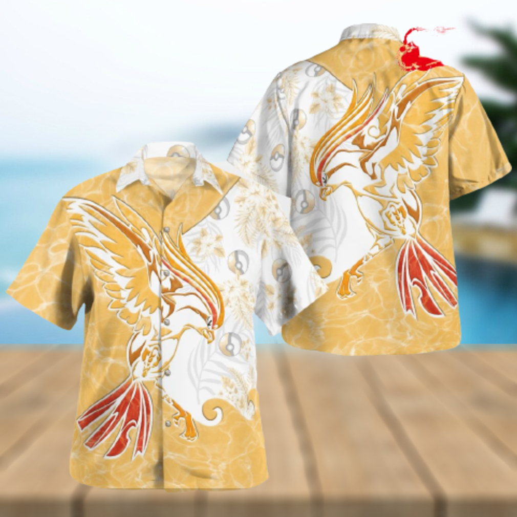 Tribal Pidgeot Design Hawaiian Shirt and Short - Limotees