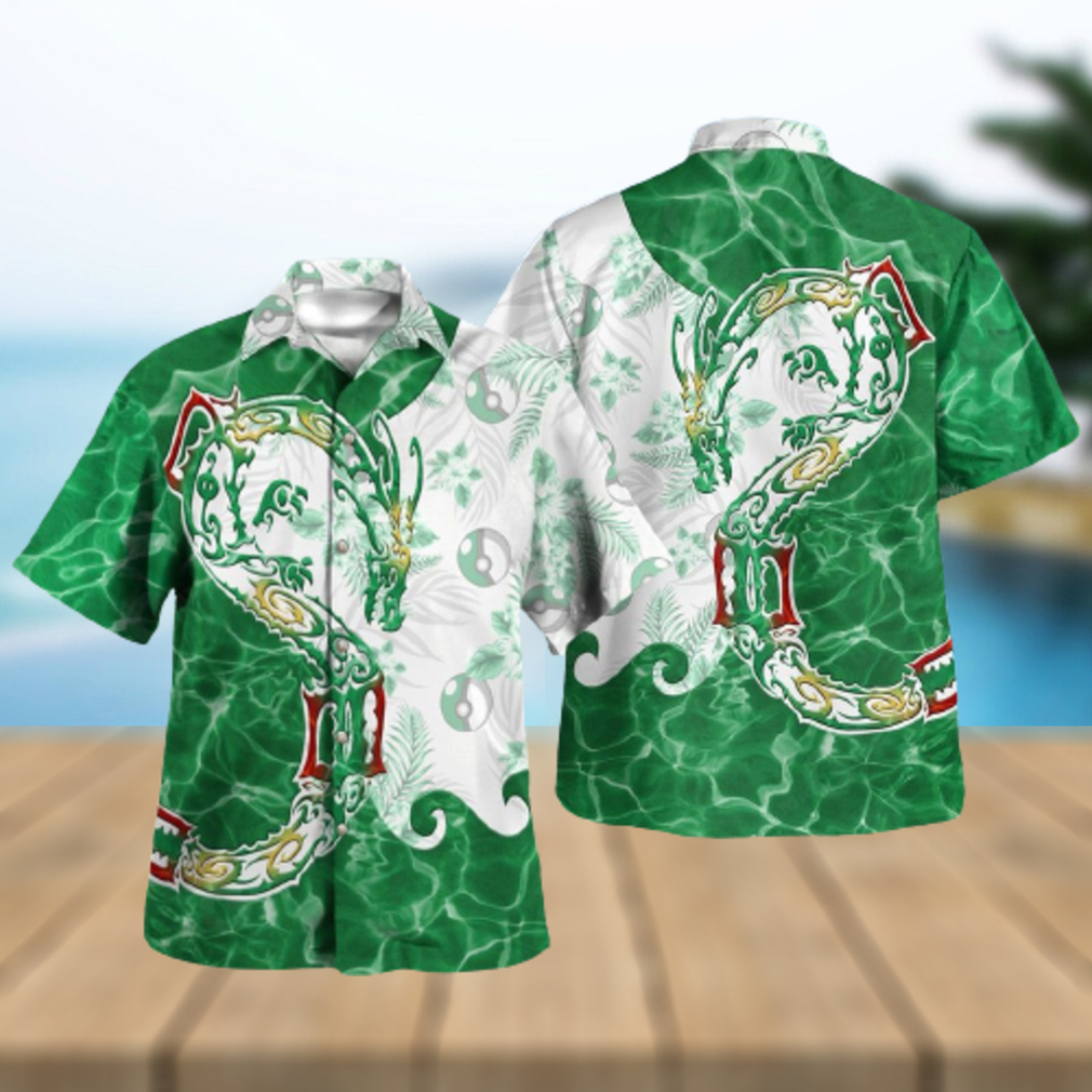 Tribal Rayquaza Design Hawaiian Shirt and Short - Limotees