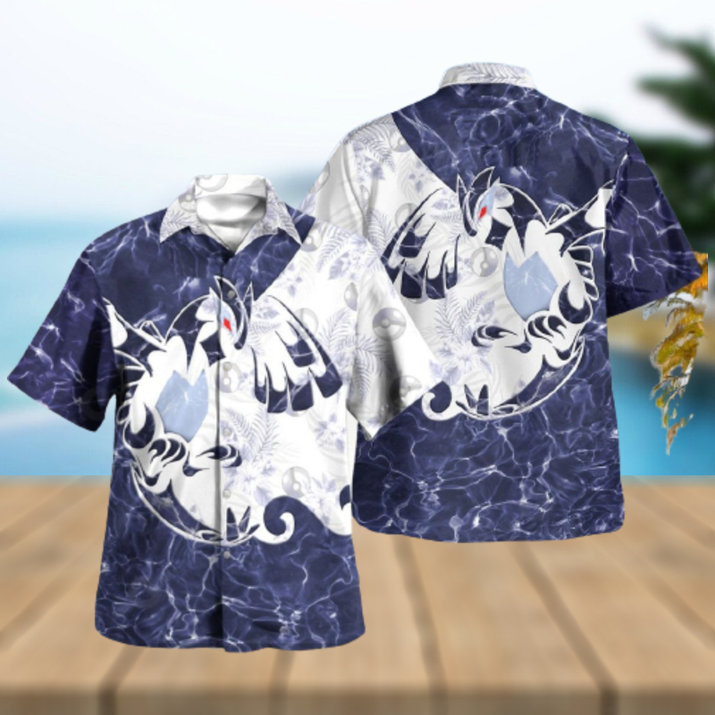 Tribal Shadow Lugia Design Hawaiian Shirt and Short - Limotees