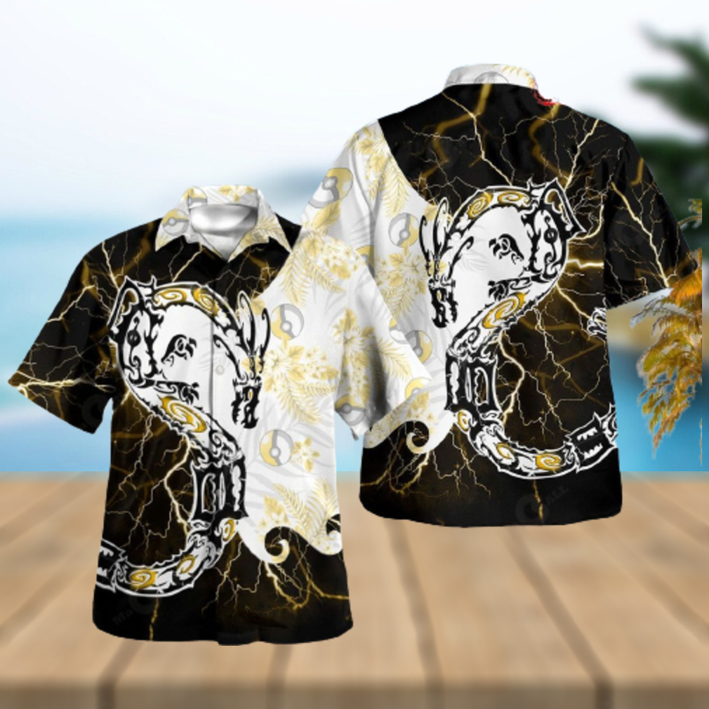 Tribal Shiny Rayquaza Design Hawaiian Shirt and Short - Limotees