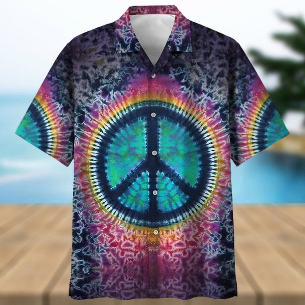 Trippy Peace Sign Colorful Amazing Design Unisex Hawaiian Shirt For Men And Women Dhc17063947 - Limotees