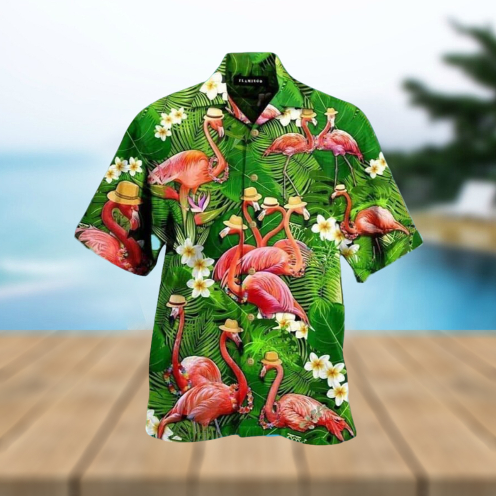 Tropical Aloha Flamingo Hawaiian Shirt Gift For Beach Vacation - Limotees