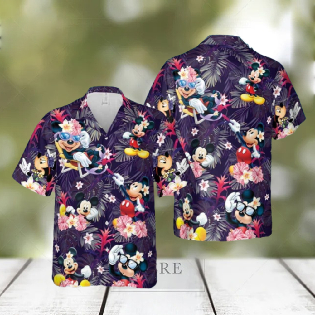 Tropical Aloha Mickey Mouse Hawaiian Shirt Mickey Mouse Disney Summer Items - Limotees