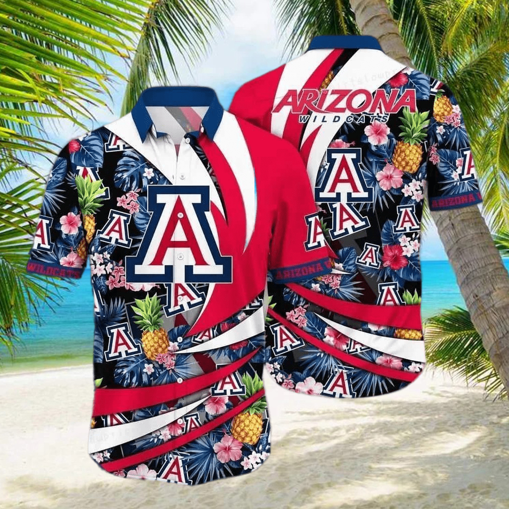 Tropical Aloha NCAA Arizona Wildcats Hawaiian Shirt Summer Beach Gift - Limotees