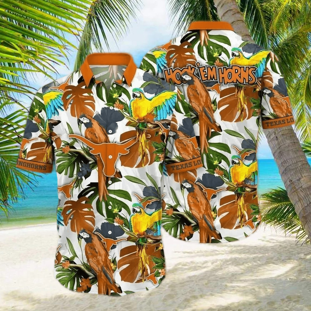 Tropical Aloha NCAA Texas Longhorns Hawaiian Shirt Gift For Beach Vacation hawaiians shirt - Limotees