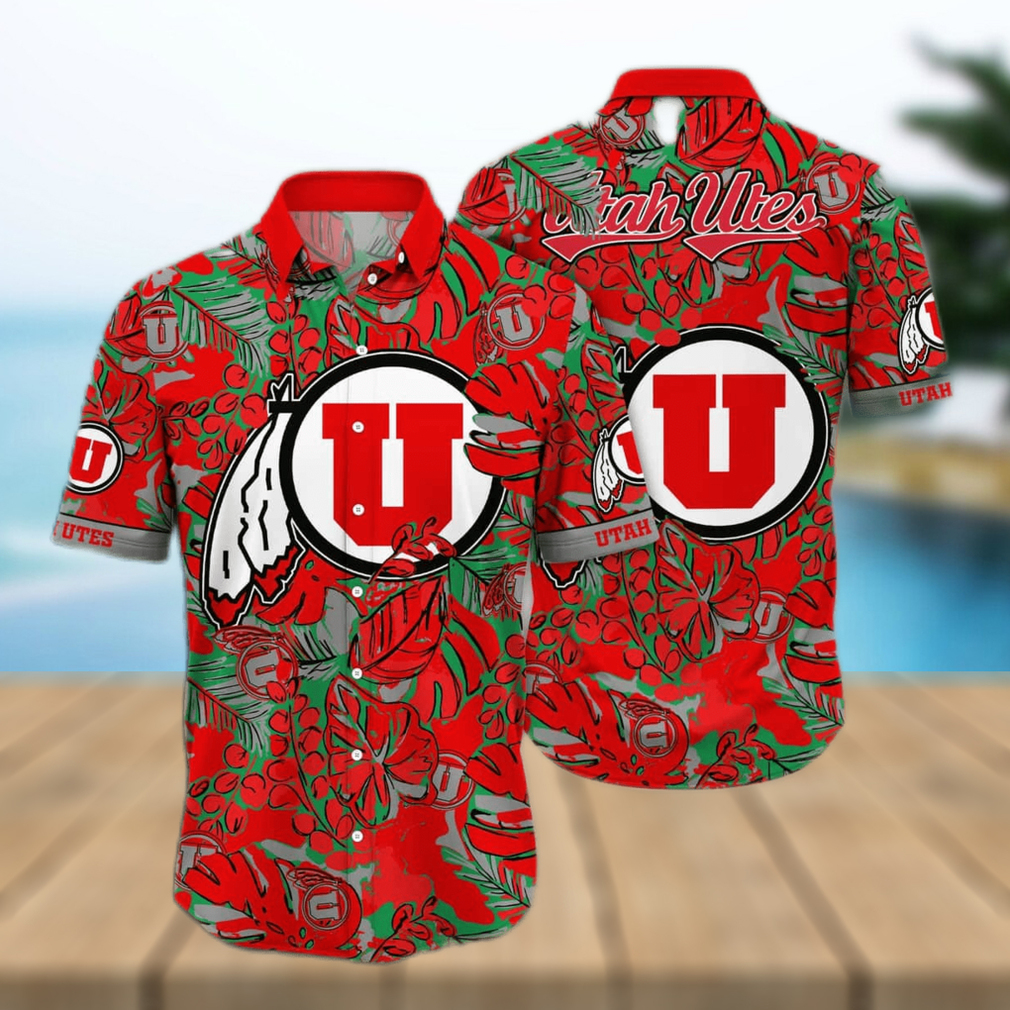 Tropical Aloha NCAA Utah Utes Hawaiian Shirt Summer Vacation Gift - Limotees