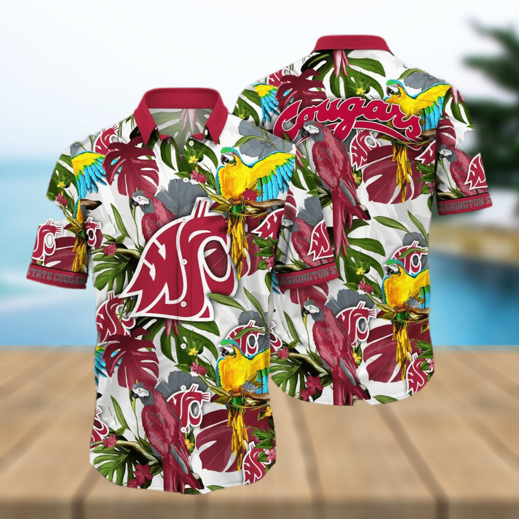 Tropical Aloha NCAA Washington State Cougars Hawaiian Shirt Summer Vacation Gift - Limotees