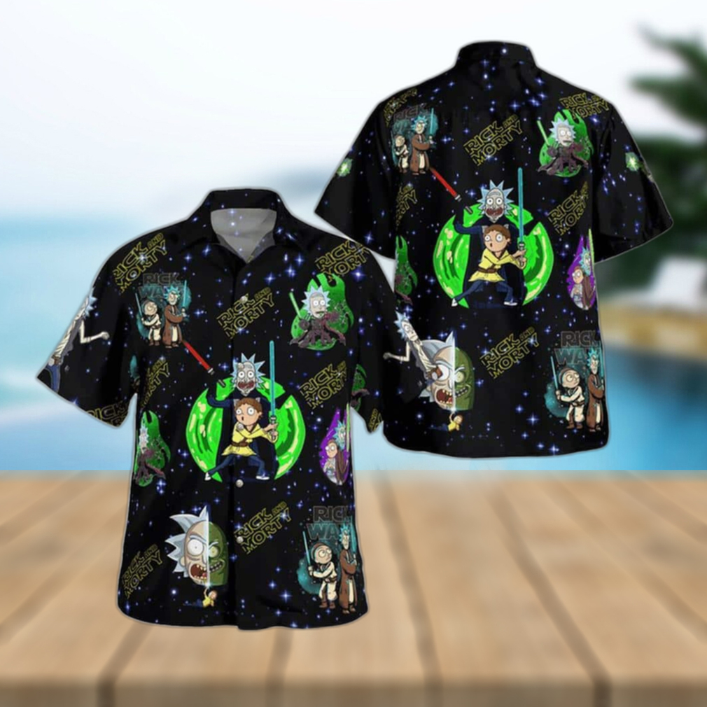 Tropical Aloha Rick And Morty Hawaiian Shirt Gift For Beach Trip - Limotees