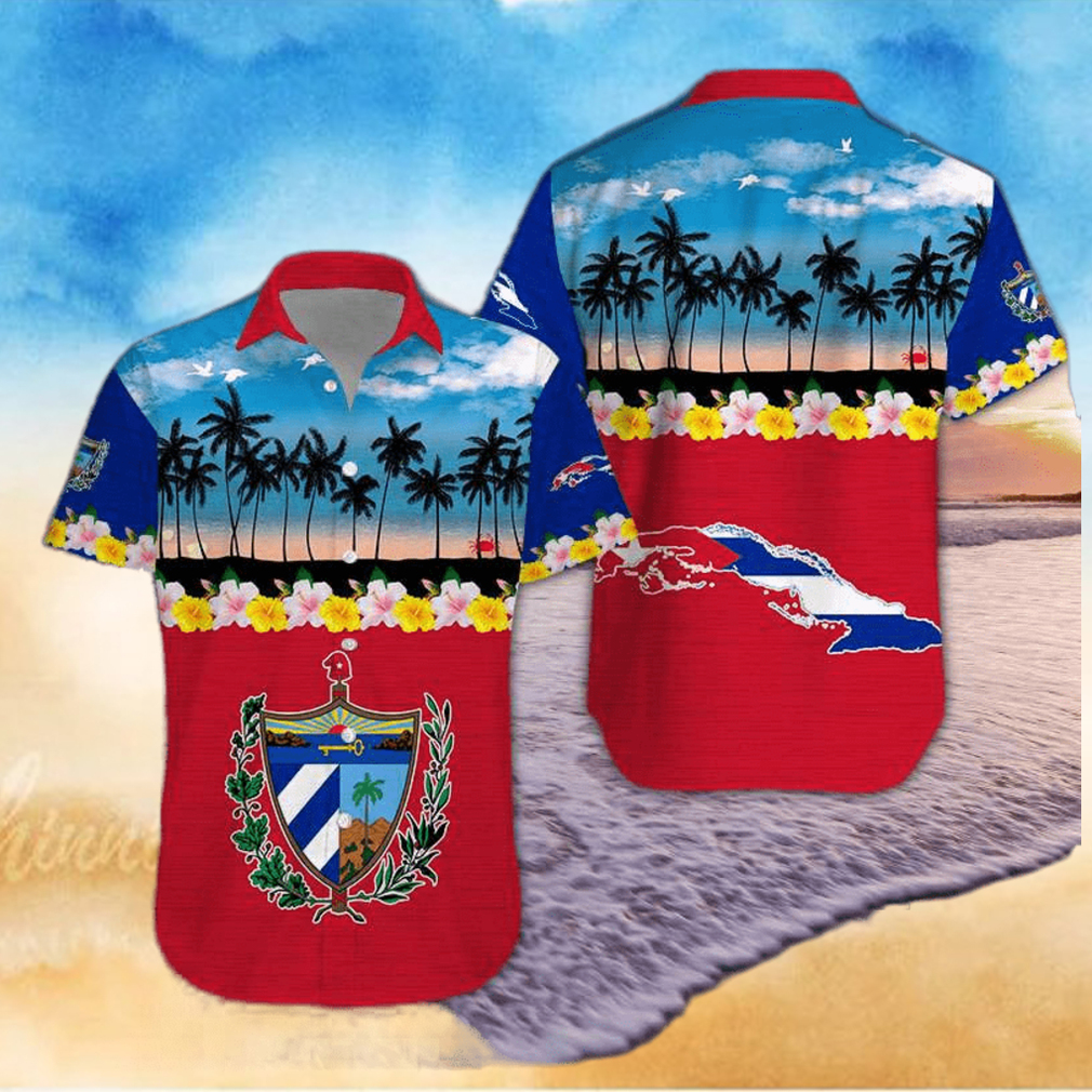 Tropical Beach Cuba Aloha Hawaiian Shirts - Limotees