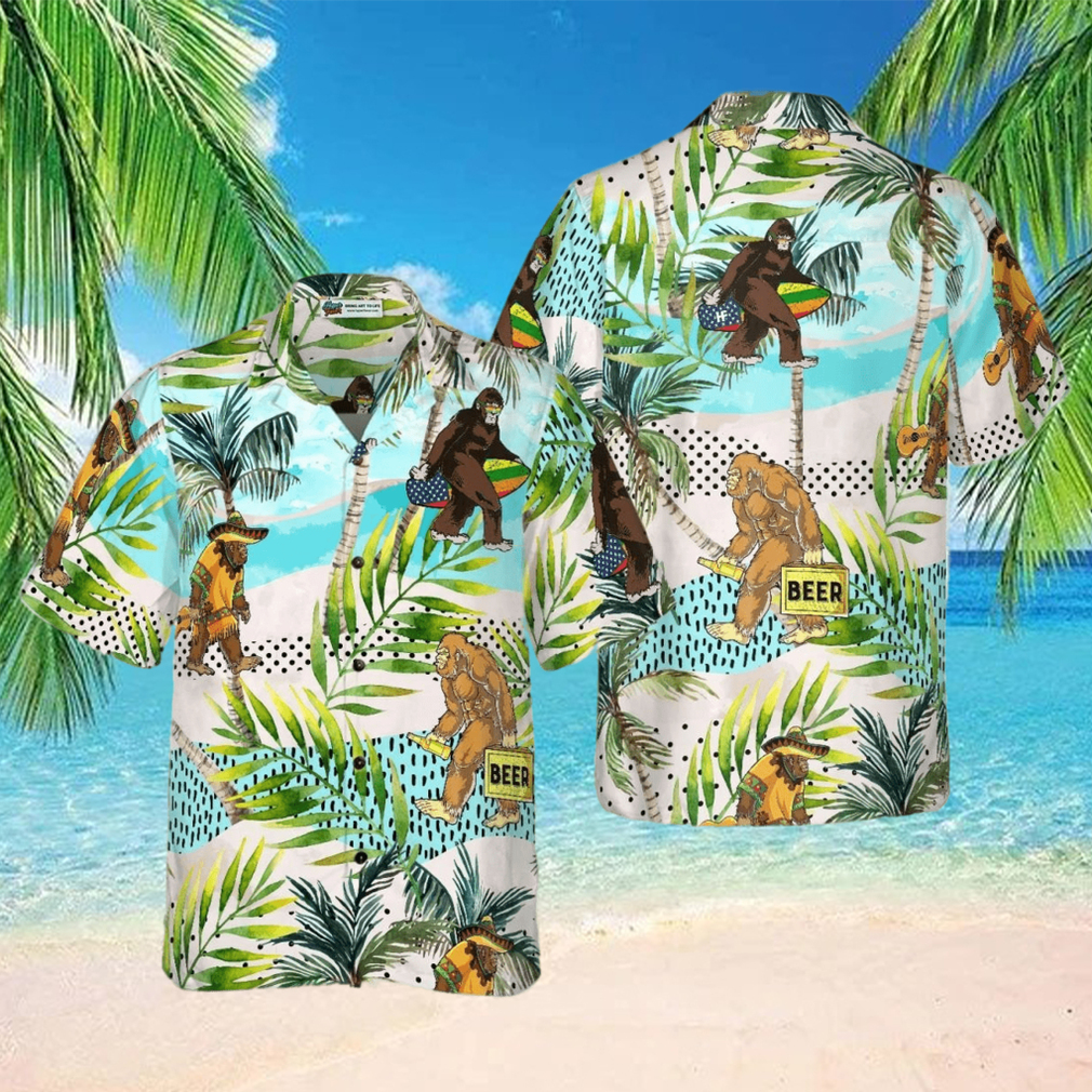 Tropical Bigfoot Summer Hawaiian Shirt - Limotees