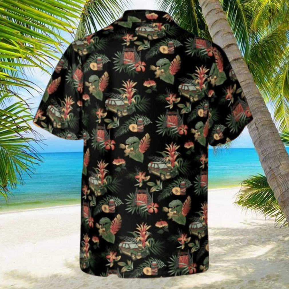 Tropical Dinosaur Jurassic Park Hawaiian Shirt - Limotees