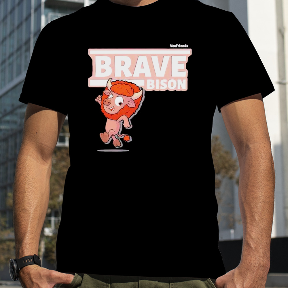 Vee Friends Brave Bison Character T-Shirt