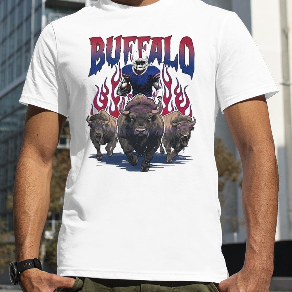 Vintage Buffalo Bills Football Skeleton 2024 T-Shirt