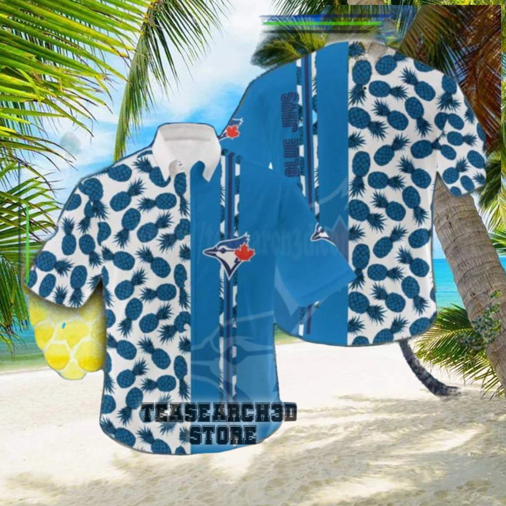 toronto blue jays pineapple for men and women gift for fans mlb hawaiian shirt - Limotees