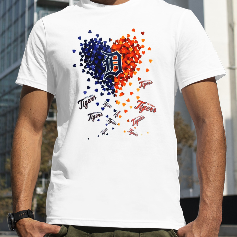 Detroit Tigers Tiny Heart Shape 2024 T-Shirt