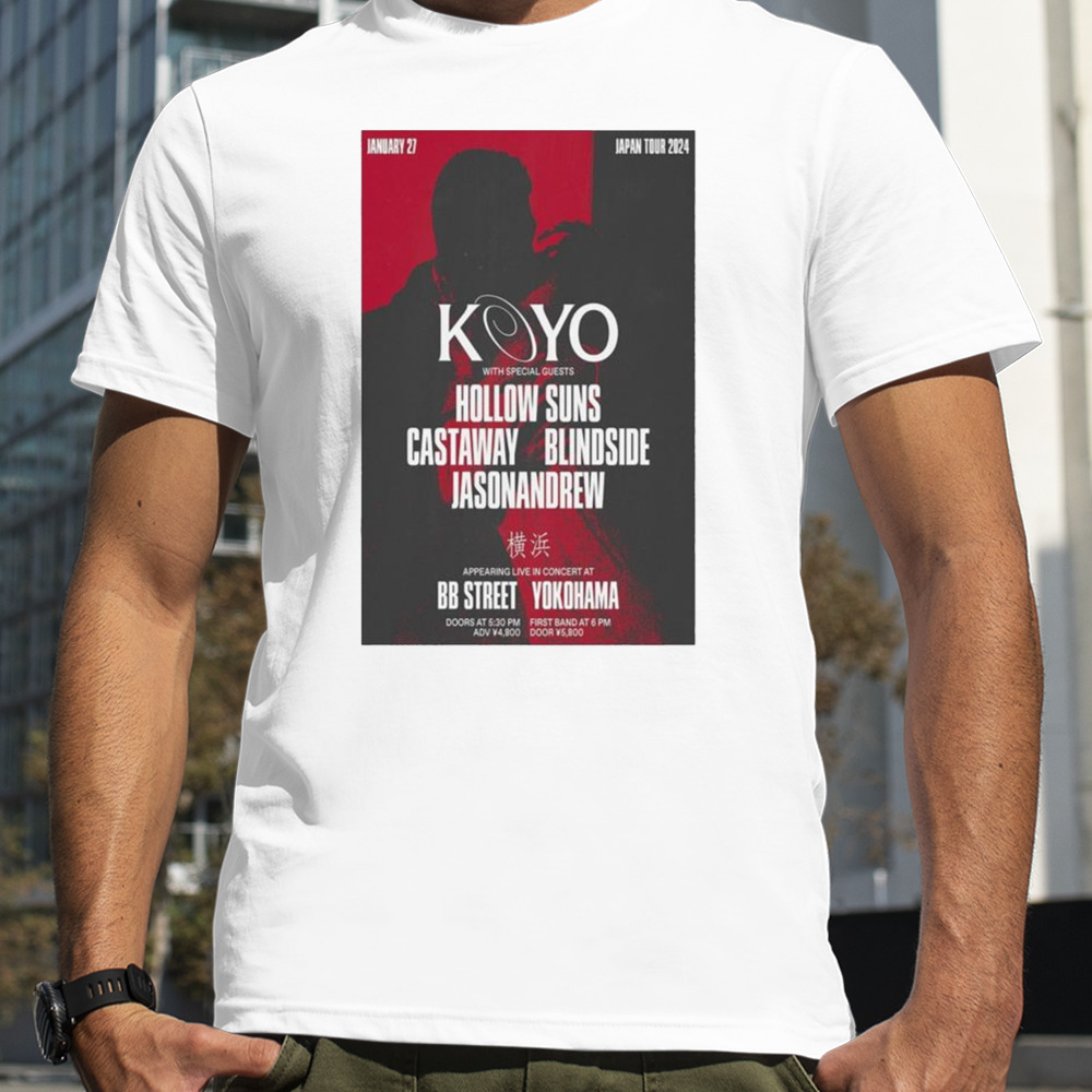 Koyo Appearing Live In Concert At Bb Street Yokohama January 27 Japan Tour 2024 T-shirt