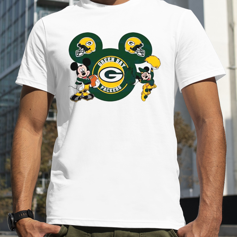 NFL Green Bay Packers Disney Mickey Minnie Shirt