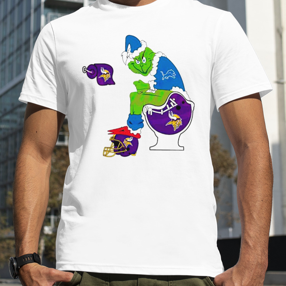 NFL Grinch Detroit Lions Vs Minnesota Vikings Shirt