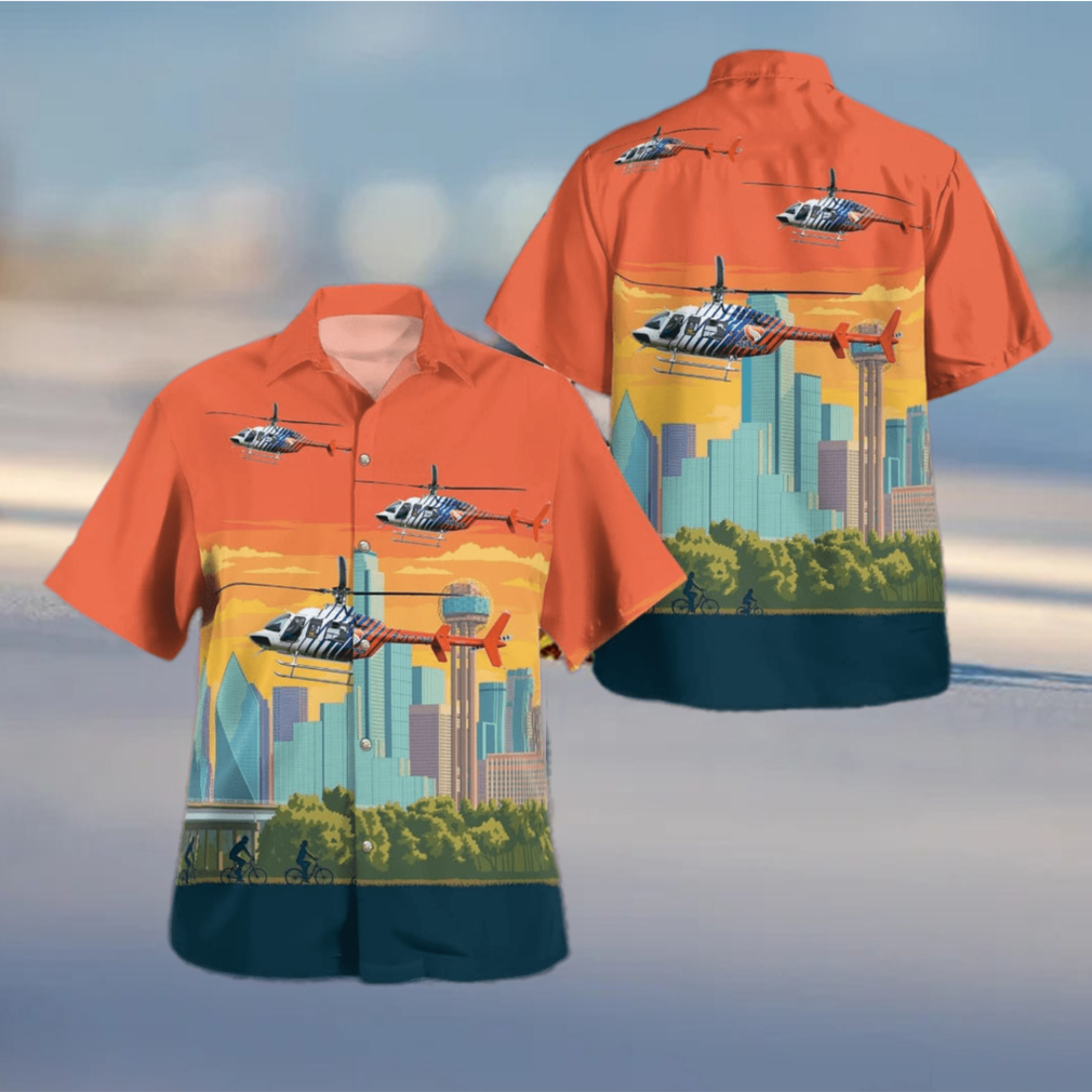 TTexas Careflite Bell 407gx Summer Aloha And Beach Short hawaiian shirt - Limotees