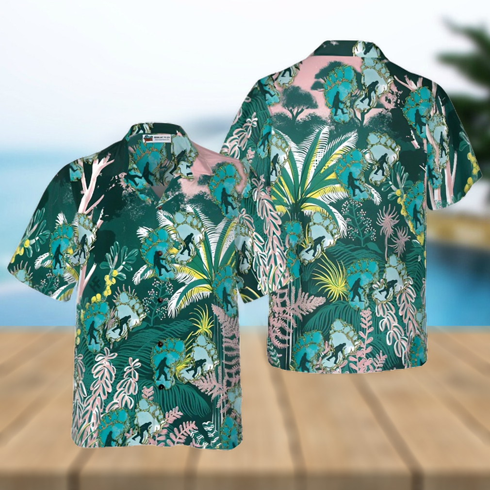 Tropical Forest Bigfoot Hawaiian Shirt - Limotees