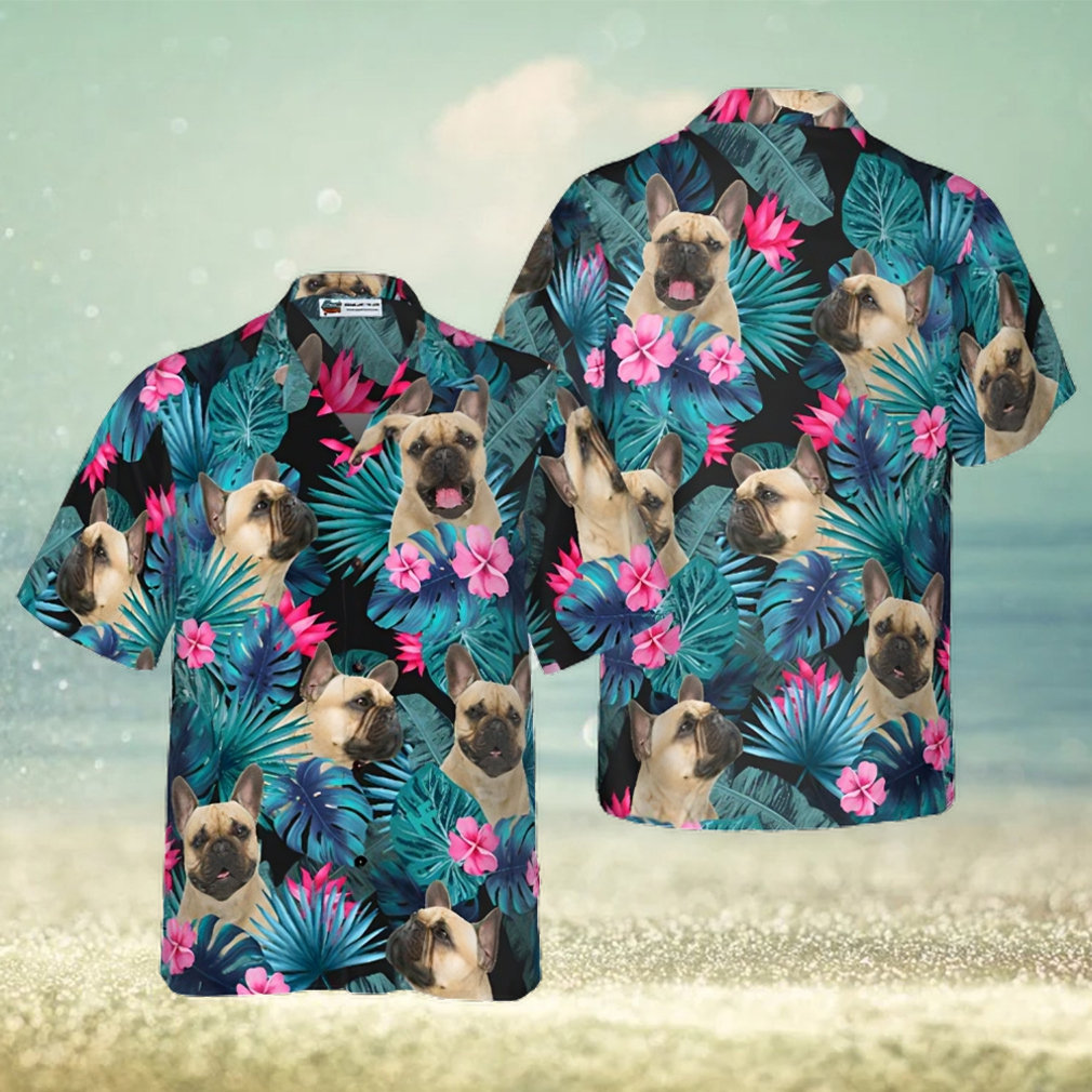 Tropical French Bulldog Hawaiian Shirt - Limotees