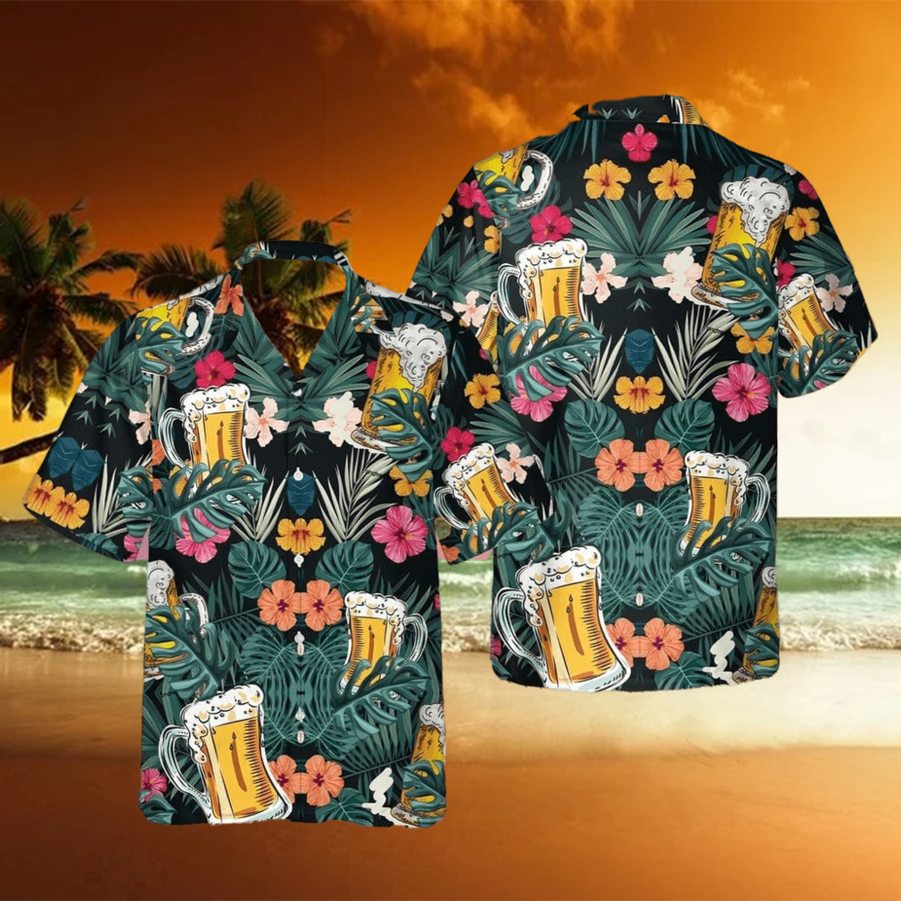 Tropical Hawaiian Aloha Shirts For Beer Drinker Beer Lovers hawaiian shirt - Limotees