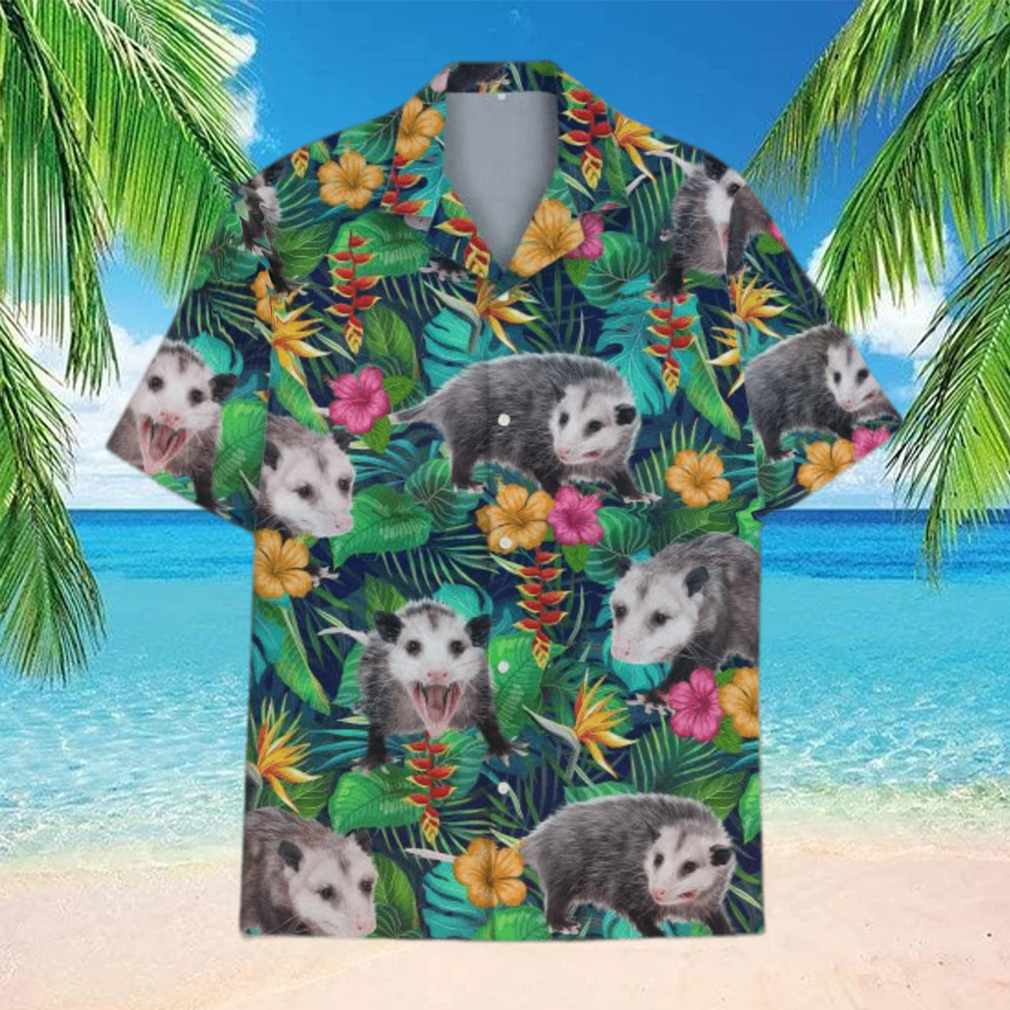 Tropical Opossum 3D 3D Hawaiian Shirt Tropical Aloha For Men And Women Gift Design 9 - Limotees