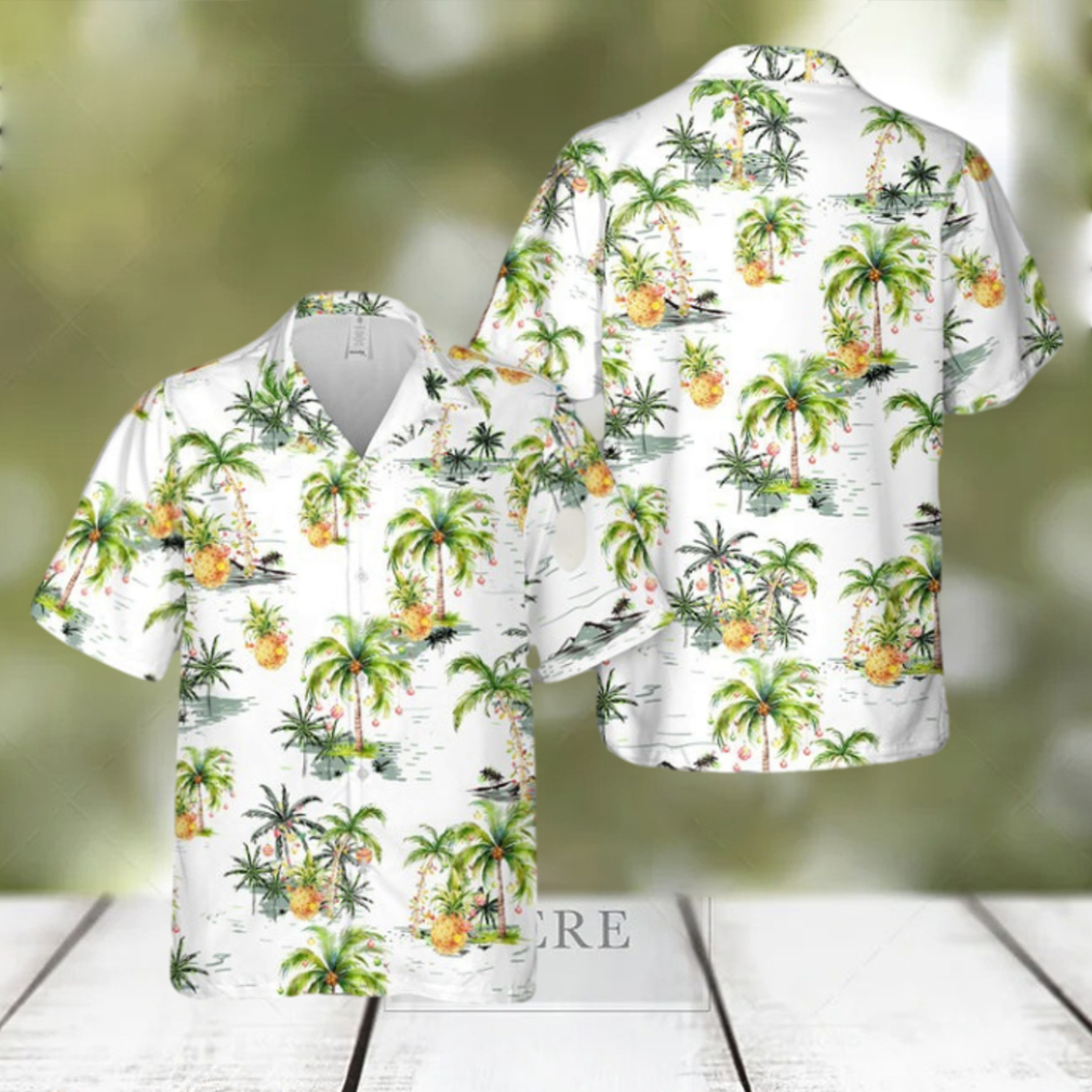 Tropical Palm Christmas Tree Hawaiian Shirt - Limotees