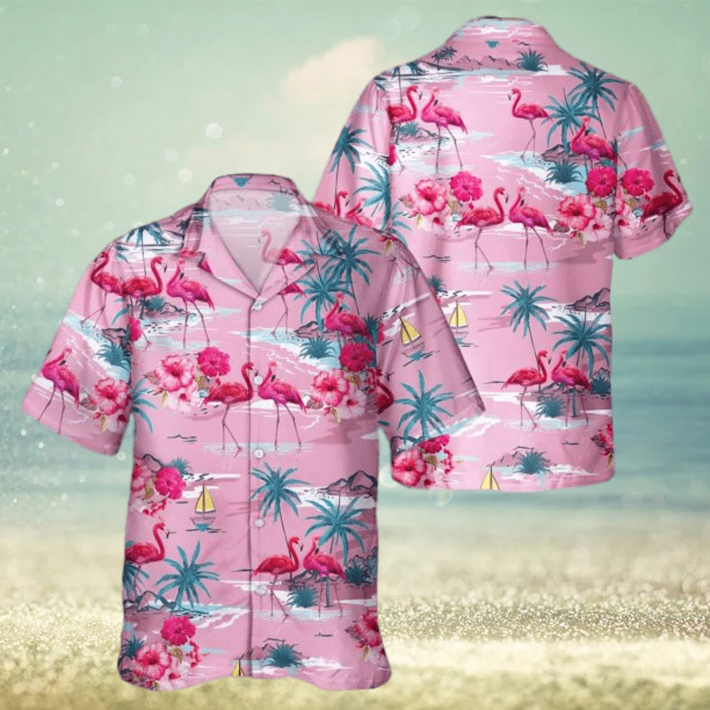 Tropical Pink Flamingo Hawaiian Shirt - Limotees